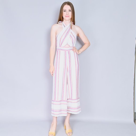 AMANDA UPRICHARD Christie Striped Jumpsuit NWT S & M - Picture 8 of 8